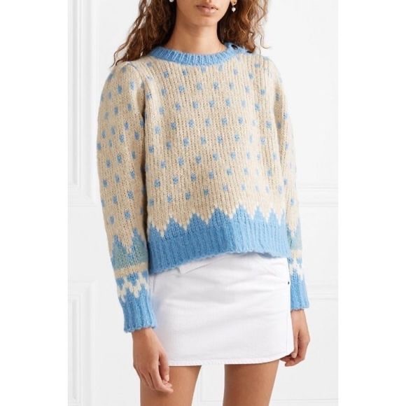 LoveShackFancy Rosie Alpaca Sweater, size Small